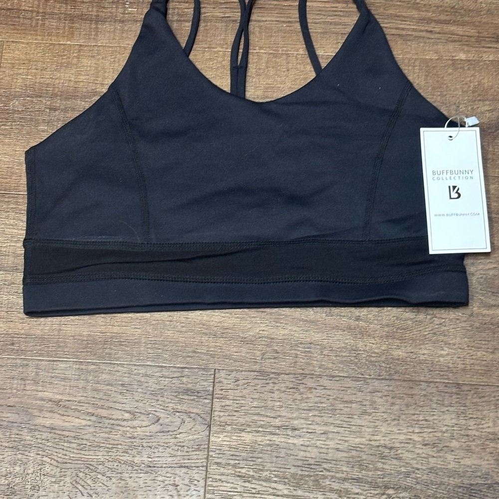 Buffbunny Black Sports Branuff bunny sports bra new
